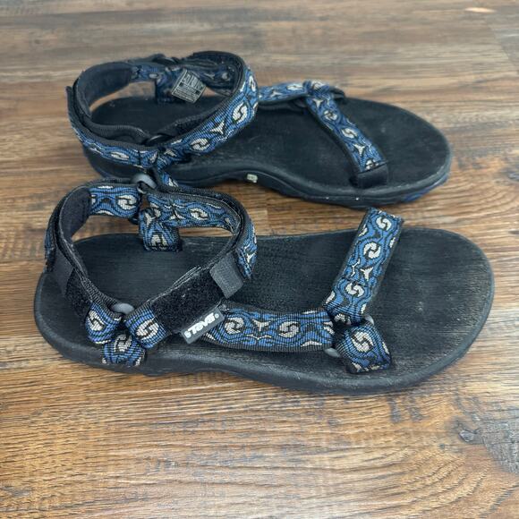 Teva black and gray sandals Men's size 6 S/N6219 Hurricane Hiking swim - Picture 1 of 8
